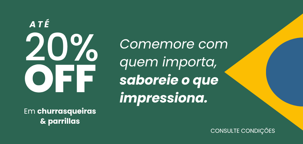 Ate 20% OFF em churrasqueiras e parrillas - Construflama
